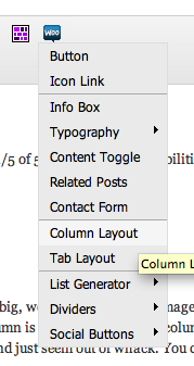 WOO Shortcodes Column Insert